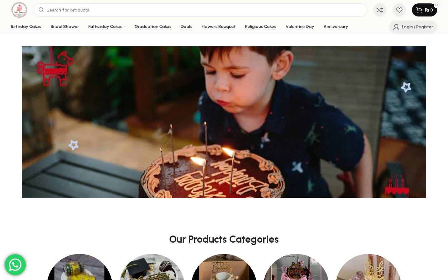 Cakes Forever website for Celebration cakes