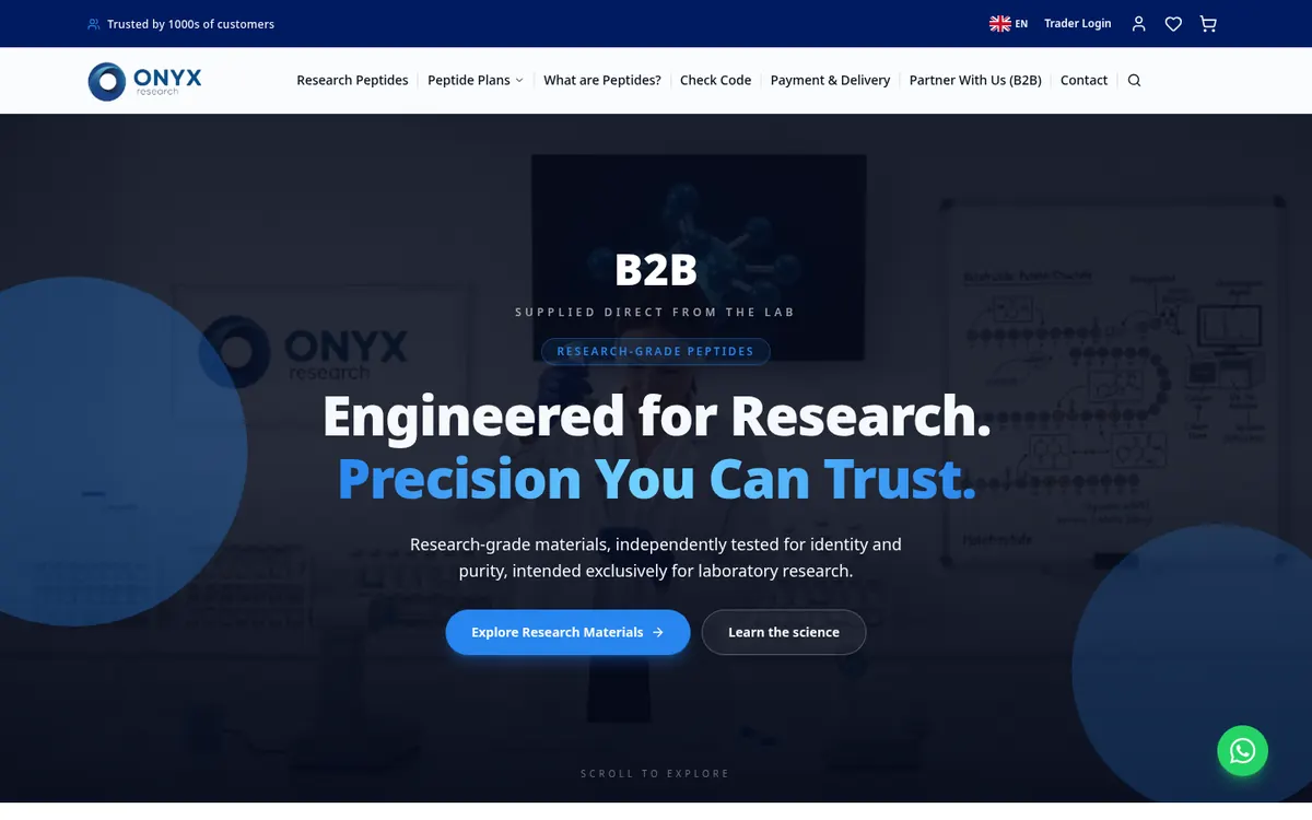 ONYX Research — live site screenshot