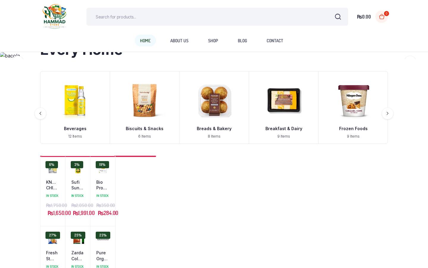Hammad Trade Store live website for General merchandise retail