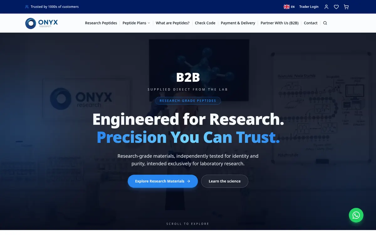 ONYX Research website screenshot