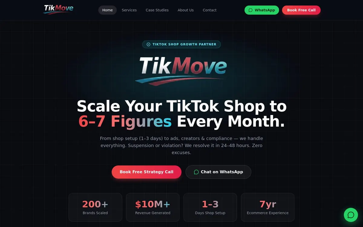 TikMove website screenshot